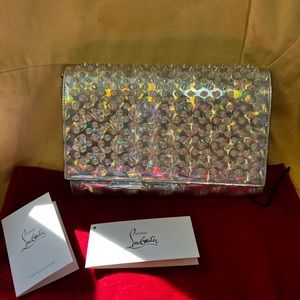 Christian Louboutin Silver spiked bag